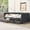 Gray, variant on EUROCO Queen Size Upholstered Daybed with Twin Trundle, No Box Spring Needed, Velvet Sofa Bed for Guest Room/Living Room, Gray