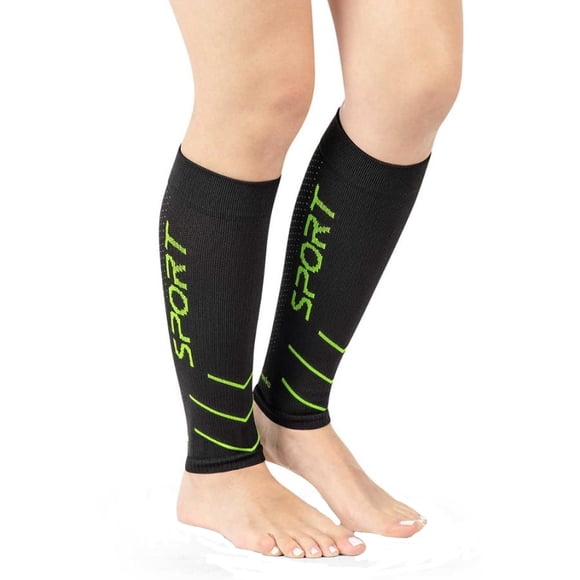 Pantorrillera Deportiva Unisex Compresión18-23Mm Medivaric XL NEGR/VER