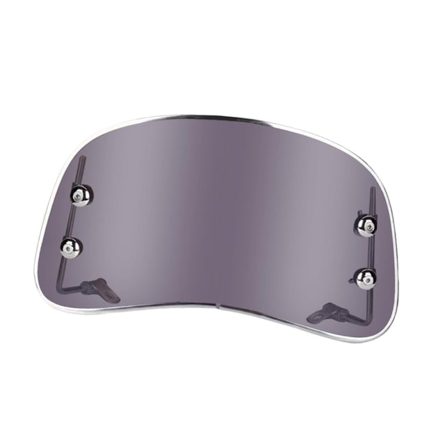 Parabrisas de motocicleta Deflector de viento Espejos retrovisores Espaciado 30-42 cm Negro 3 mm de espesor