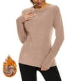 thumbnail image 5 of Diufon Thermal Shirts for Women Base Layer Soft Fleece Lined Long Sleeve Tops Fall Winter Warm Underwear, 5 of 10