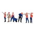 thumbnail image 2 of Figuras en miniatura a escala 1/64, trabajadores de la construcción, pintadas, diorama Estilo A, 2 of 9