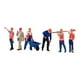 thumbnail image 2 of 6 figuras en miniatura, modelo a escala 1/64, figuras de personas, trabajadores, escenas de diorama Estilo A, 2 of 9