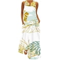 thumbnail image 2 of Lenago Robe de Pâques Grande Taille pour Femme, Mode Aguichant Vintage, Col en V, Sans Manches, avec Poches, Imprimée, Robe de Plage pour Fête, Robes d'Été de Plage en Liquidation, 2 of 5
