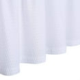 thumbnail image 6 of Cafe Curtains 24inch Length, Embossed Textured Soft Microfiber Kitchen Tier Curtains, White, 30" Wx24 Lx2, 6 of 7
