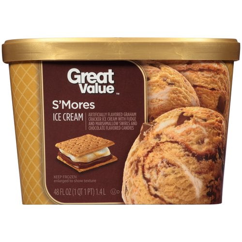 Great Value S Mores Ice Cream 48 Oz Walmart Com