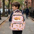 thumbnail image 5 of Bulopur Sleep Capybara Kids Backpack for Girls, Dreamy Night Sky Kawaii Animal Print School Bag Lightweight/Breathable/Durable/Waterproof Multi-Pocket Book Bag for Back to School, 5 of 7