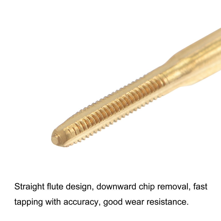 Uxcell M1.7 x 0.35 Cobalt High Speed Steel Straight Flute Machine