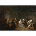 thumbnail image 3 of Studio of David Teniers the Younger 18x14 Black Modern Framed Museum Art Print Titled - The Witches’ Sabbath, 3 of 5