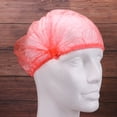 thumbnail image 2 of MasteelfCA 100 Pcs Bonnets Jetables de Douche Pratiques Bain Pratiques Bonnets de Protection pour Cheveux Bonnet de Bain pour Femmes Femme (Rouge), 2 of 8