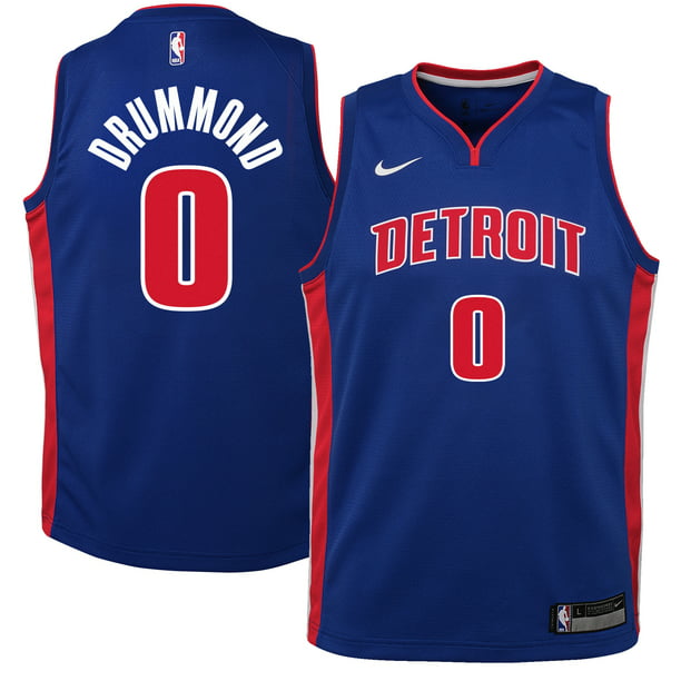 Andre Drummond Detroit Pistons Nike Youth Swingman Jersey Blue - Icon Edition