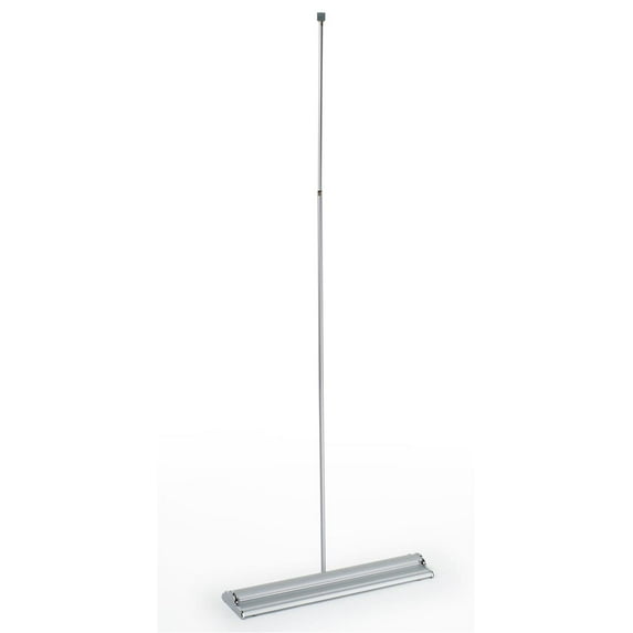 Retractable Roll Up Banner Stand with Height-Adjustable Post, Hard-sided Carrying Case, Accommodates 32.5" x 89.5" Graphics (Not Included), Aluminum Base with Double-Sided Adhesive Leader (JBNRAD31HN)