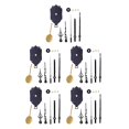 thumbnail image 2 of maskred 11 Pieces Wall Clock Movement Mechanism Replacement Tools Quartz Repair Shaft Black 5Set, 2 of 6