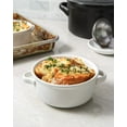 thumbnail image 5 of 22 oz Lead- Ceramic Soup Bowls with Handles, Oven and Microwave Safe, Set of 4, White, 5 of 6