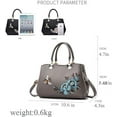 thumbnail image 4 of Purses and Handbags for Women, Tote Shoulder Bag Leather Satchel Top Handle for Ladies, 4 of 4