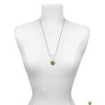 thumbnail image 3 of Delight Jewelry Resin Lime Green Daisy Flower with Hot Pink Ladybug Silvertone Dream Big Pendant Necklace, 25", 3 of 4