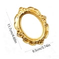 thumbnail image 3 of 5 Styles Vintage Gold Mini Picture Frames, Resin Ornate Photo Frames for Jewelry Display, Tabletop Photography Props, Home Decor Accent for Shelf Mantel, Wedding & Housewarming Gift, 3 of 7