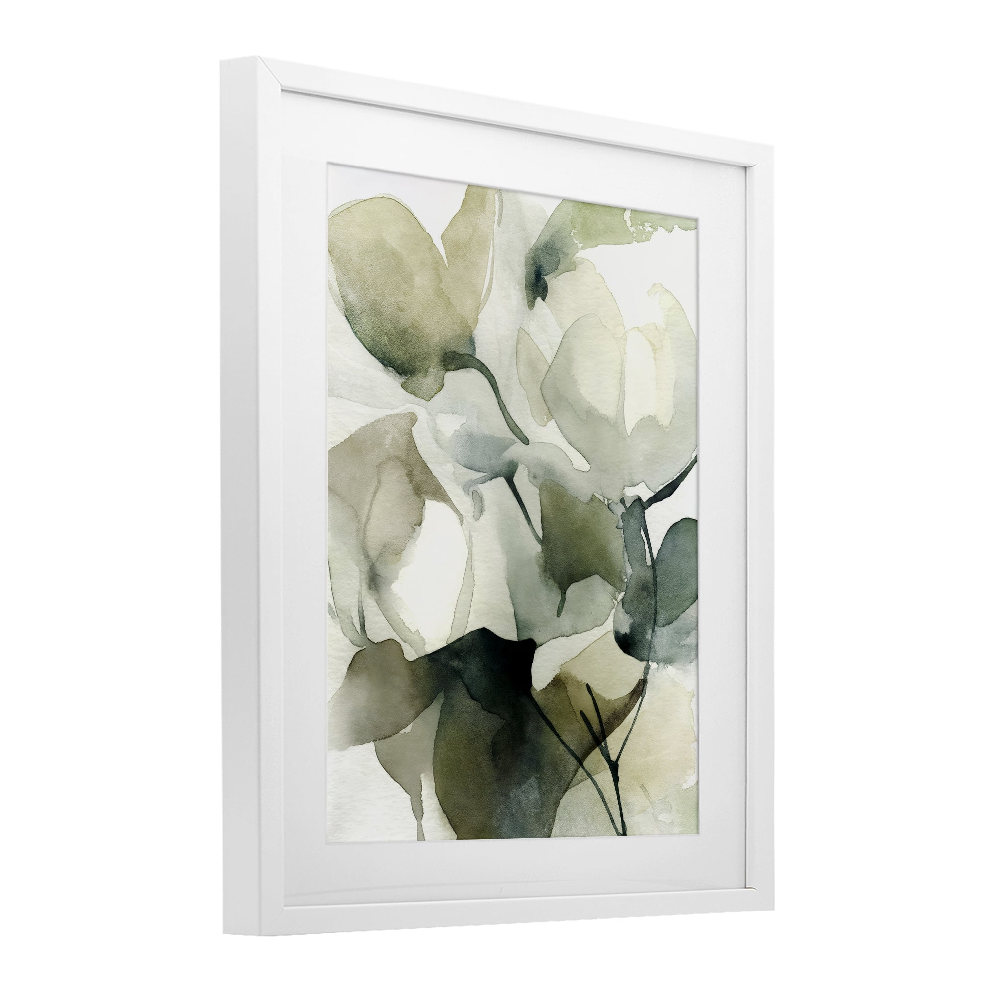 Stupell Industries Flowing Floral Branches White Framed Print Under Glass, design by Svetlana Aleynikova