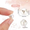 thumbnail image 2 of 1 Box 200Pcs ABS Plastic Imitation Pearl Bead Polygon Beige 10x9x8mm Hole: 1.5mm, 2 of 6