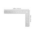 thumbnail image 2 of Stainless Steel L Shaped Ruler Right Angle Ruler Square Framing Measuring Tool Carpenter Metal Ruler For Engineer Carpenter Woodworking 150x100mm, 2 of 6