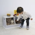 thumbnail image 4 of Humble Crew Wood Toy Storage Organizer Cubby and Kids Bookcase, White, 4 of 7