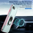 thumbnail image 2 of iPhone SE 2022 Case/iPhone SE 2020 Case/iPhone 8 Case/iPhone 7 Case with Ring Stand, Dteck Heavy Duty Full Body Shockproof Case Support Car Mount Hybrid Bumper Silicone Hard Back Cover, Mint + Pink, 2 of 8