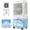 6.8 Gal, variant on 6.8 Gal Swamp Cooler, 2500CFM Evaporative Air Cooler with Light & Detachable , Portable Cooling Fan, 4-IN-1 AC Unit, Windowless Air Conditioners for Bedroom Apartment Garage