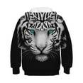 thumbnail image 4 of Byoo Toddler Boys Hoodies Sweatshirt Tiger Print Long Sleeve Pullover Sweatshirt with Pocket Fall Winter Warm Shirts, 4 of 4