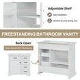 thumbnail image 4 of GDF Studio Modern 36" Bathroom Vanity with Ceramic Sink, Soft-Closing Doors, and Adjustable Shelf, White, 4 of 17