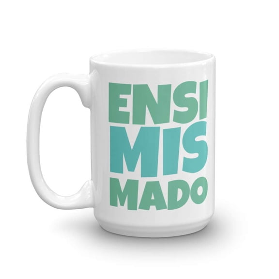 Ensimismado Which Means Lost In Thought Ceramic Mexican Style Coffee & Tea Gift Mug Stuff For Spanish Speaking Hispanic Men & Women (15oz)