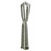 Destin Men's Grn/Wht Stripe Stripy Sciarpa Scarf Scarves & Wrap - One Size