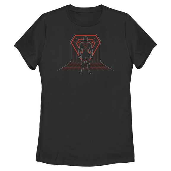 Womens Tron: Ares Silhouette Blueprint World Badge T Shirt