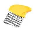 thumbnail image 5 of Herramienta de corte ondulado de acero inoxidable, herramienta de corte ondulado multifuncional, adecuada para cortar patatas seguras para frutas y verduras, 5 of 5