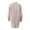thumbnail image 5 of Sweaters for Women Trendy Fall Sweaters for Women Women Fashion Mid Length Raglan Sleeve Sweater Solid Color Turtleneck Sweater Dress, 5 of 5