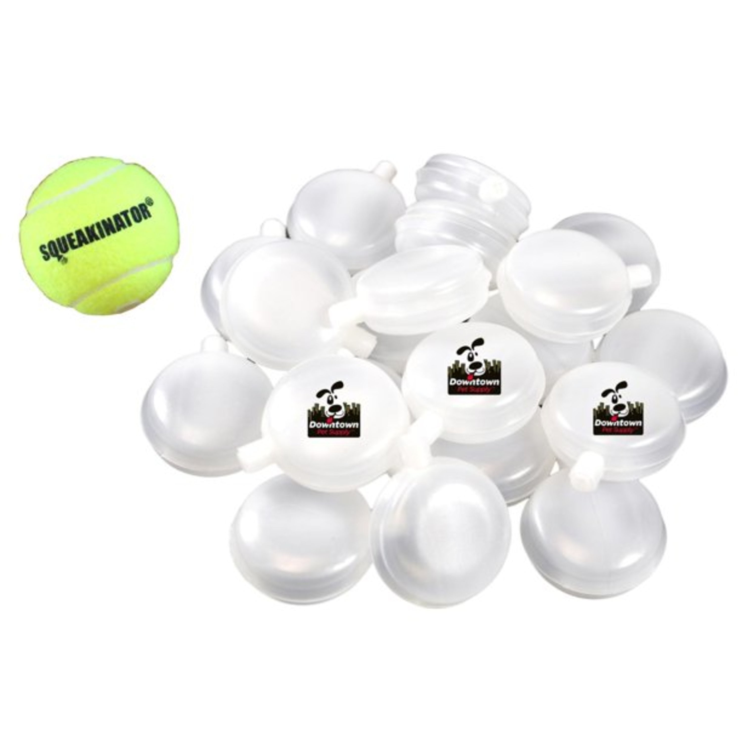 Downtown Pet Supply Replacement Squeakers for Dog Toys, Dog Ball 30