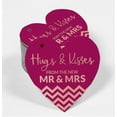 thumbnail image 2 of Inkdotpot Hugs & Kisses From The Wedding Bottle Tag Real Rose Gold Foil Favor Hang Tag 50 Pack, 2 of 6