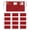 Red, variant on Utopia Wear 12 Pack Server Aprons with 3 Pockets, Waiter and Waitress Waist Aprons for Women with Pockets, Men Short Aprons Black