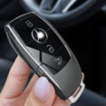 thumbnail image 3 of HUGFEGWE pour Mercedes Benz Porte-Clés, Étui de Protection Premium en TPU Souple 360 Degrés Compatible avec Mercedes Benz E-Class S-Class A-Class C-Class G-Class AMG Télécommande (Fumée U2536-21357), 3 of 4