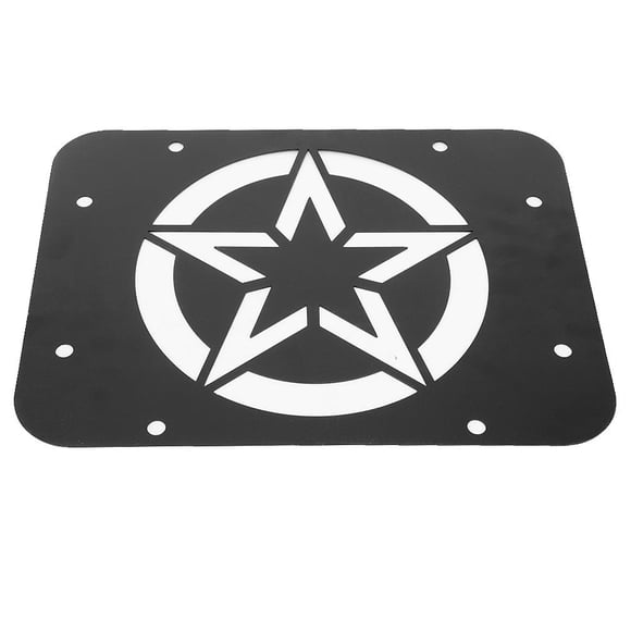 Cergrey Tailgate Plaque de Suppression, Couvercle de Ventilation de Tailgate Supprimer Plaque de Remplissage Étoile Modèle Adapté pour JK JKU 07-17