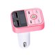 thumbnail image 1 of Adaptador De Transmisor Fm Para Automóvil Cargador de coche de llamada 12V-24V Adaptador de coche de radio M con pantalla digital (rosa) Ndcxsfigh Accesorios para autos y motos, 1 of 8