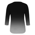 thumbnail image 5 of 3/4 Length Sleeve Womens Tops, Comdrip Womens Tops 3/4 Sleeve Print Plain Travel Cute Tops V Neck Slim Fit Half Sleeve Tshirts Shirts Blouse Ladies Tops and Blouses Black M, 5 of 7