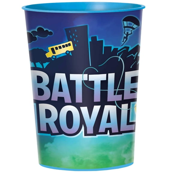 "Battle Royal" Blue Party Favor Plastic Cup 16 Oz.