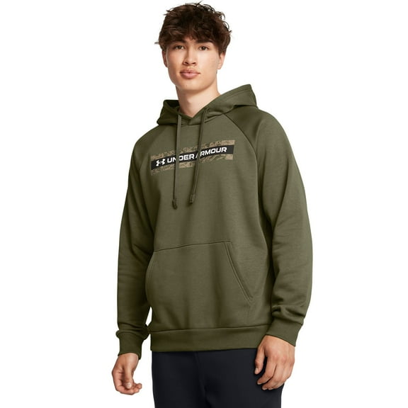Big & Tall Under Armour Essential Stretch Hoodie Color: Marine Green Size: XL TALL