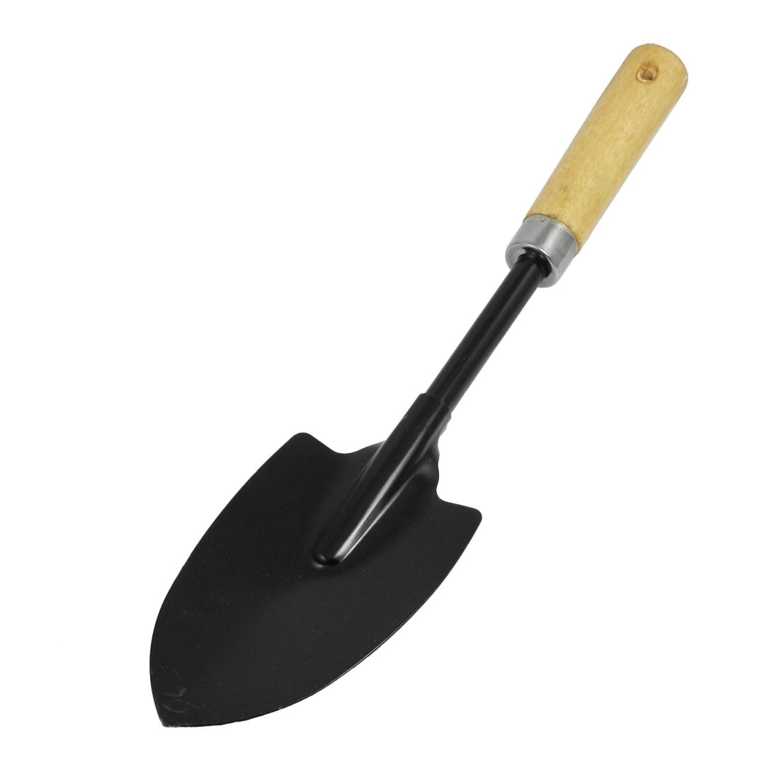 Unique Bargains Wood Handle Garden Hand Trowel Small-scale Digging Planting Tool by