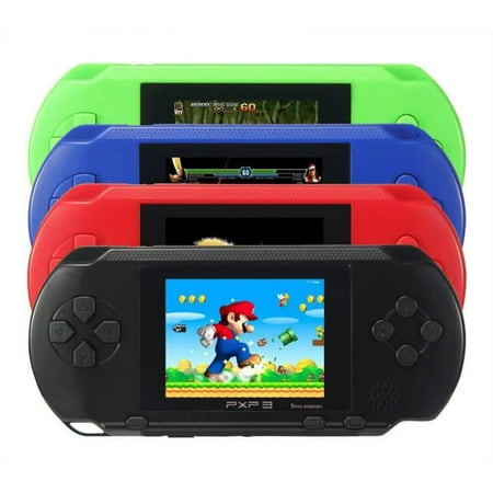 PXP3 Handheld Video Game Console PXP 3 Slim Station Light Blue Includes 100+ Games