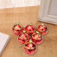 thumbnail image 5 of KOYPTL 6Pcs 2.36In Christmas Ball Ornaments Set for Tree,Shatterproof Hot Silverd Striped Painted Christmas Balls for Christmas Tree Porch Yard Holiday Decoration for Xmas Birthday Party Supplies, 5 of 6
