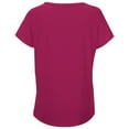 thumbnail image 6 of MIXUE Boho Tops For Women Summer Solid Color V Neck Short Sleeve Casual Soft T Shirts Sportswear,Red,XL, 6 of 9