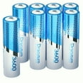 thumbnail image 1 of Pilas de litio AA recargables Dracutum 2400 mAh, paquete de 8, 1 of 7