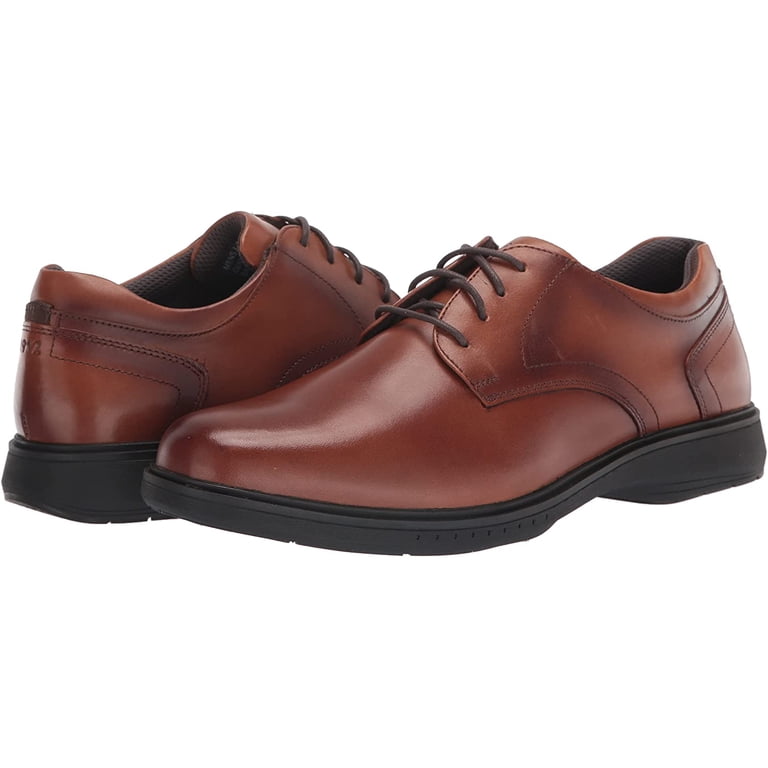Nunn Bush Size 10 Wide KORE PRO PLAIN TOE Cognac Leather Oxfords New Men\'s Shoes Nunn Bush KORE Pro Men main image 2
