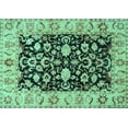 thumbnail image 1 of Ahgly Company Indoor Rectangle Persian Turquoise Blue Traditional Area Rugs, 5' x 7', 1 of 4