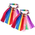 thumbnail image 4 of EeaseCA 2pcs Rhythm Beat Shaking Jingle Bell Rainbow Ribbon Handheld Percussion Tambourine, 4 of 8